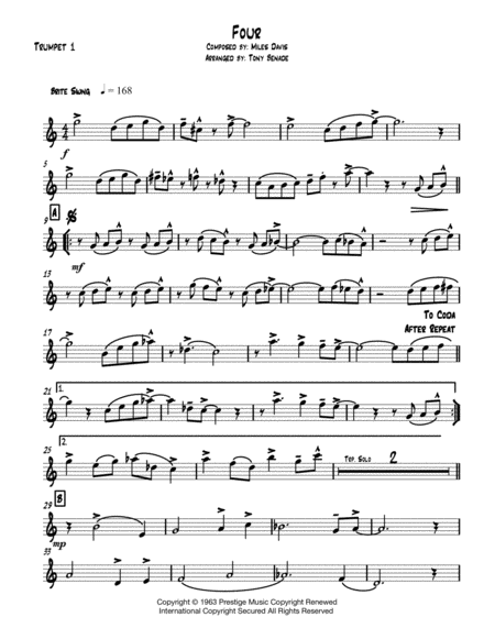 Four Brass Quintet Sheet Music