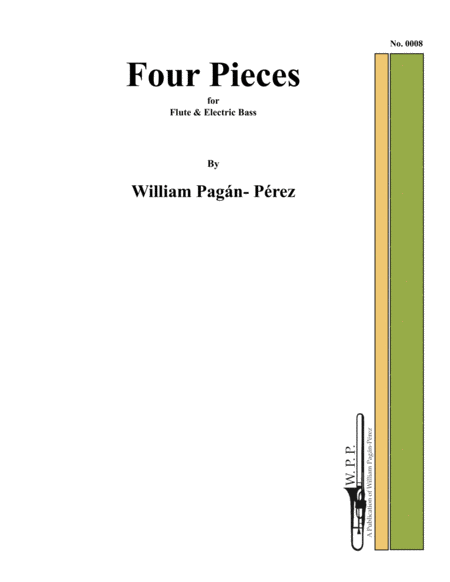 Four Pieces For Flute And Electric Bass Sheet Music