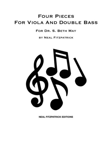 Free Sheet Music Four Pieces For Viola And Double Bass