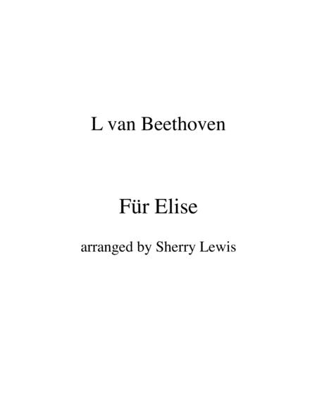 Fr Elise For String Duo Of Violin And Cello Sheet Music