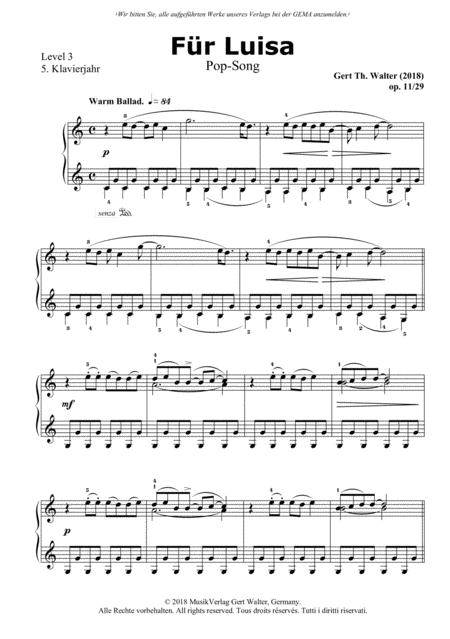 Free Sheet Music Fr Luisa