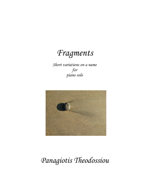 Free Sheet Music Fragments Short Variations For Piano Solo