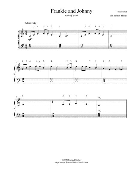 Frankie And Johnny For Easy Piano Sheet Music