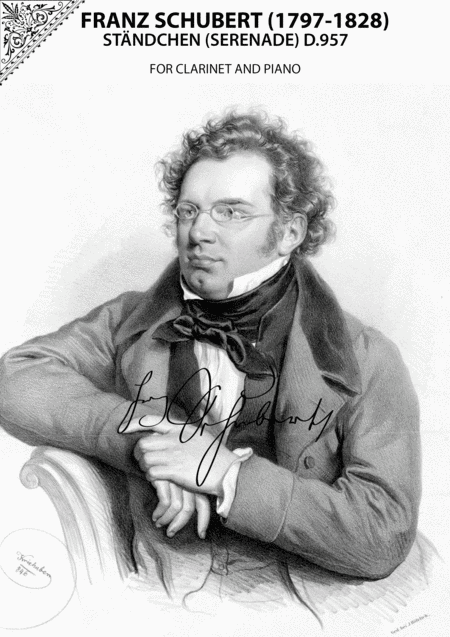 Free Sheet Music Franz Schubert Stndchen Serenade D 957 For Clarinet And Piano