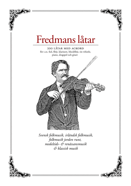 Free Sheet Music Fredmans Ltar 200 Folk Tunes With Guitar Chords