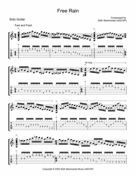 Free Rain Sheet Music