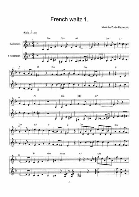 French Waltz 1 Sheet Music