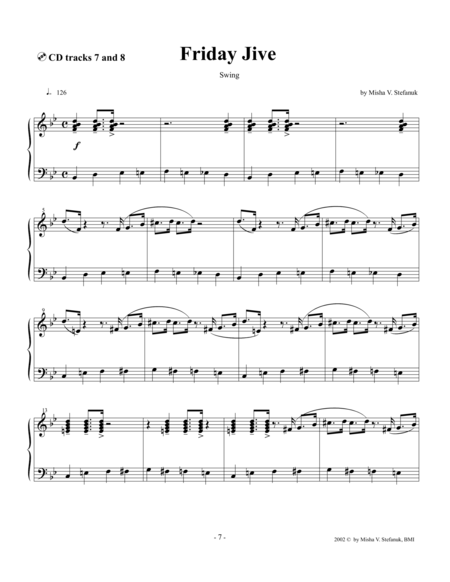 Friday Jive Easy Swing Sheet Music