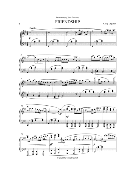 Friendship Sheet Music