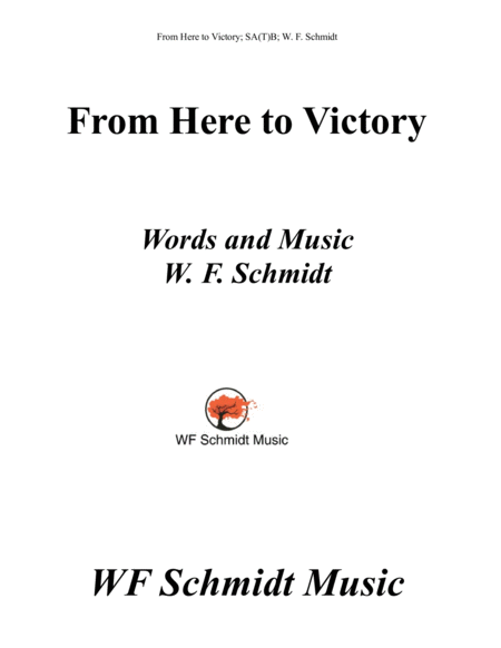 Free Sheet Music From Here To Victory
