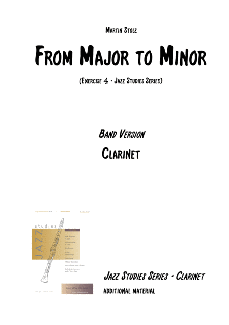 From Major To Minor Clarinet And Band Sheet Music