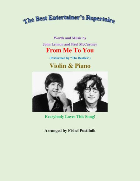 From Me To You For Violin And Piano Video Sheet Music