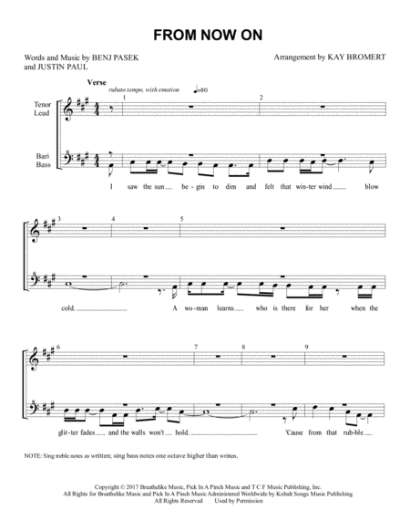 Free Sheet Music From Now On