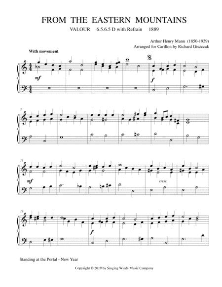 Free Sheet Music From The Eastern Mountains