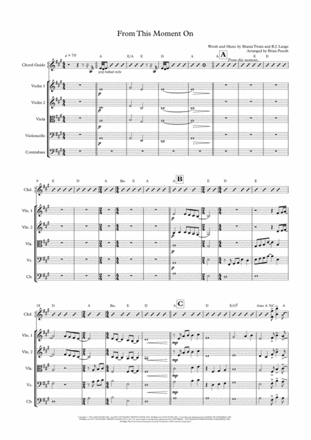 Free Sheet Music From This Moment On Supplement Ensemble