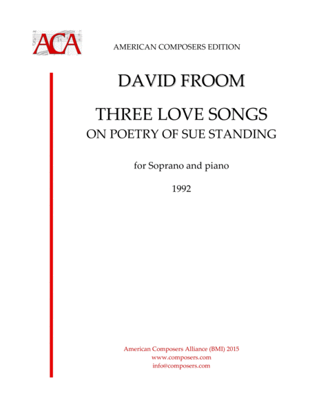 Free Sheet Music Froom Three Love Songs