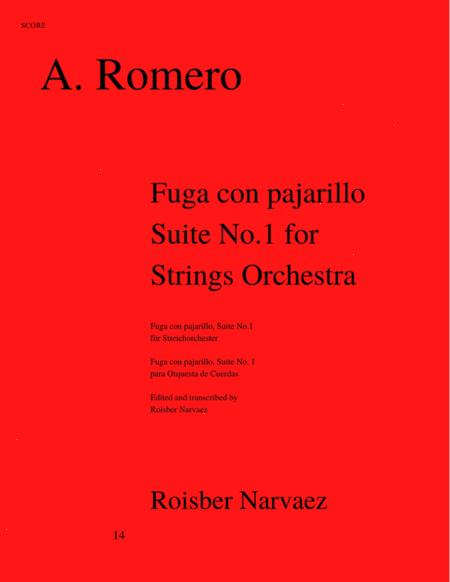 Fuga Con Pajarillo Aldemaro Romero String Orchestra Sheet Music