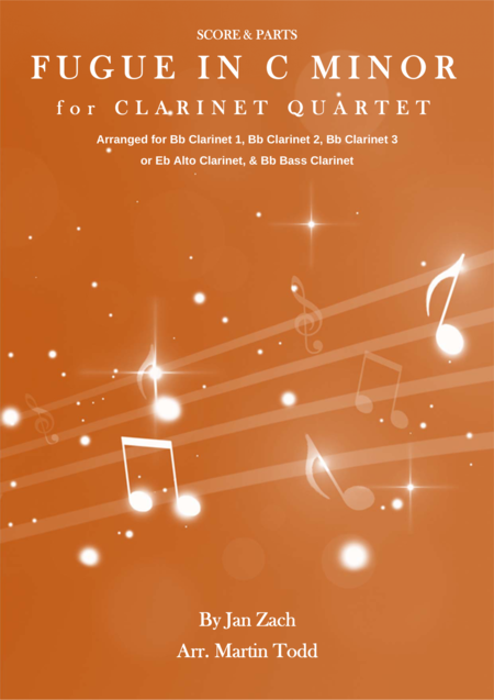 Fugue In C Minor For Clarinet Quartet Sheet Music