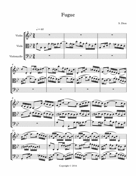 Fugue In G Minor Sheet Music