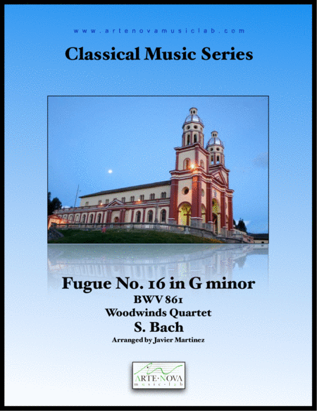 Fugue No 16 In G Minor Bwv 861 Woodwinds Quartet Sheet Music