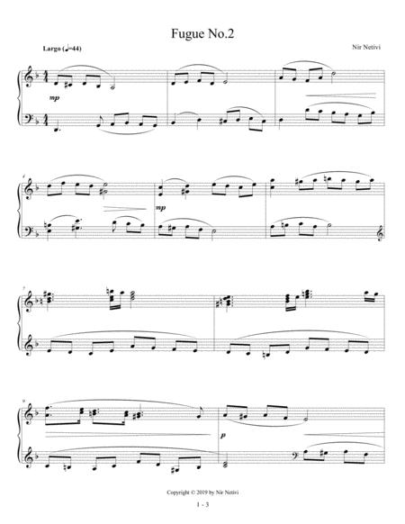 Free Sheet Music Fugue No 2