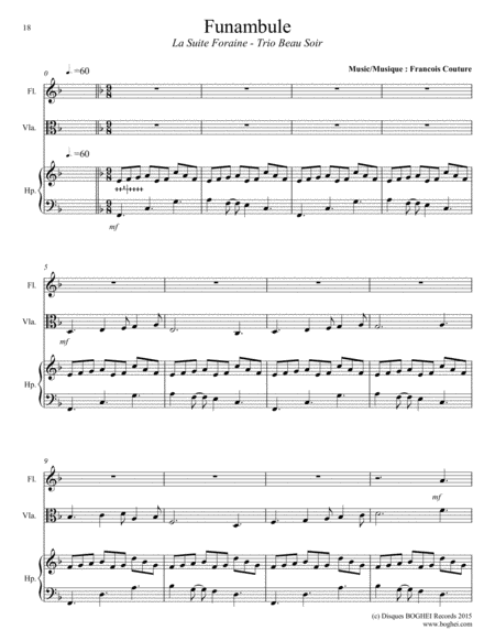 Free Sheet Music Funambule