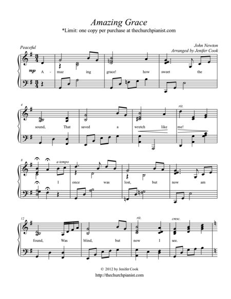 Free Sheet Music Funeral Hymn Collection