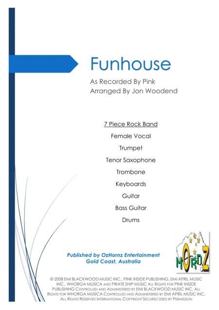 Free Sheet Music Funhouse