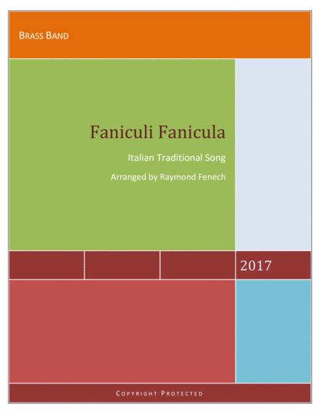 Funiculi Funicula For Brass Band Sheet Music