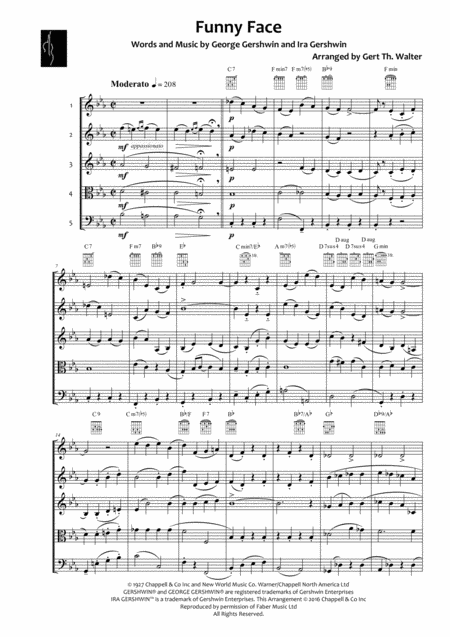 Free Sheet Music Funny Face