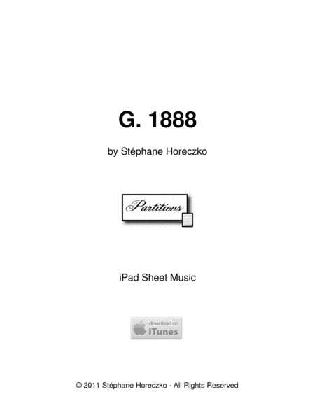 G 1888 For Ipad Sheet Music