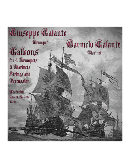 Free Sheet Music Galleons For 4 Trumpets 8 Clarinets Strings And Percussion