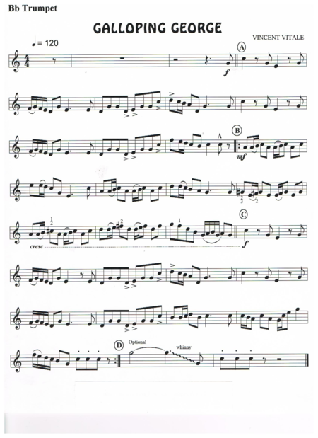 Free Sheet Music Galloping George