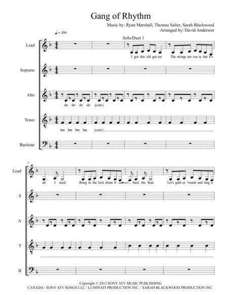 Gang Of Rhythm Sheet Music