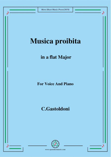 Gastoldoni Musica Proibita In A Flat Major Sheet Music