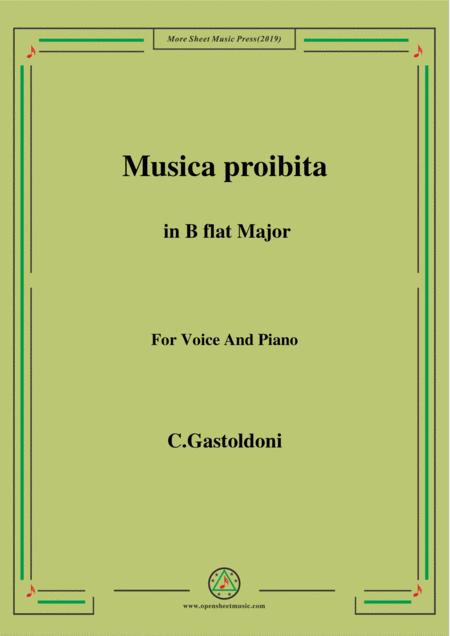 Free Sheet Music Gastoldoni Musica Proibita In B Flat Major