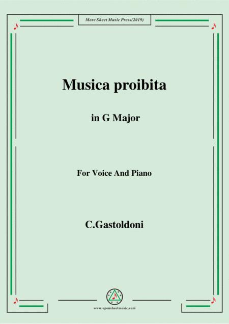 Gastoldoni Musica Proibita In G Major Sheet Music