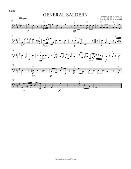 Free Sheet Music General Saldern