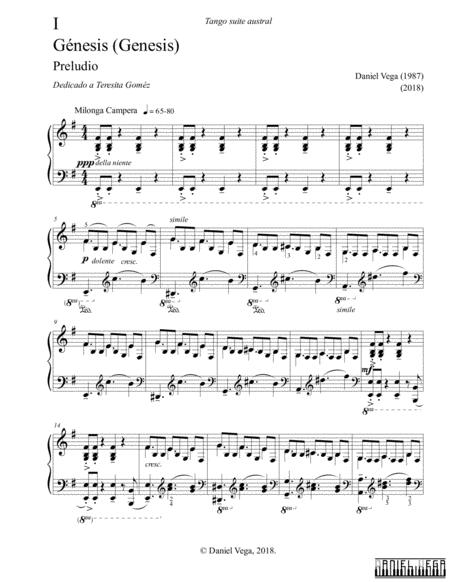 Genesis Gnesis Milonga Campera Latin American Dance Sheet Music