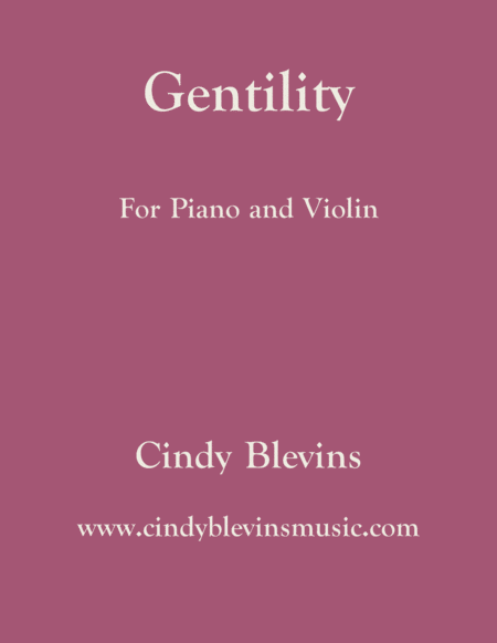 Free Sheet Music Gentility 24 Original Pieces For Piano And Violin