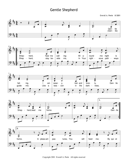 Gentle Shepherd Sheet Music