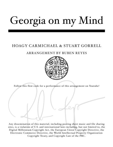 Georgia On My Mind Advanced Piano Arrangement Sheet Music