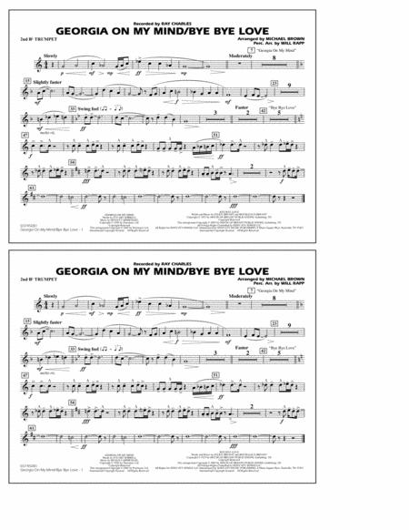 Free Sheet Music Georgia On My Mind Bye Bye Love Arr Michael Brown 2nd Bb Trumpet