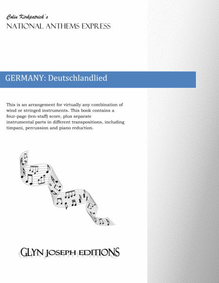 Germany National Anthem Deutschlandlied Sheet Music