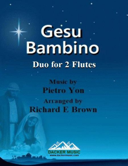 Free Sheet Music Gesu Bambino Flute Duo