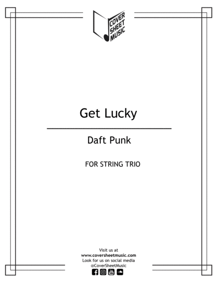 Get Lucky String Trio Sheet Music