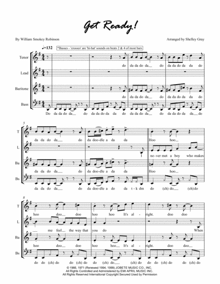 Get Ready Sheet Music