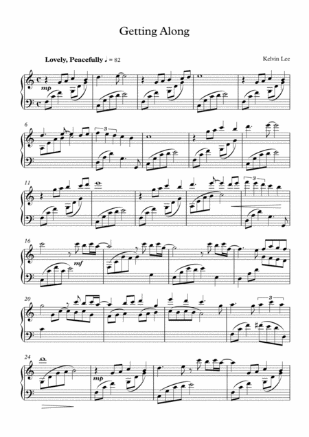 Getting Along Sheet Music