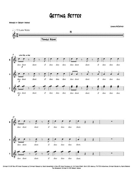 Getting Better Sheet Music