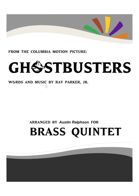 Ghostbusters Brass Quintet Sheet Music